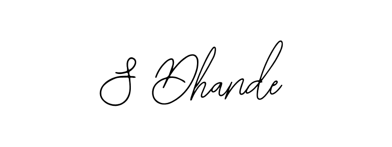 How to make S Dhande signature? Bearetta-2O07w is a professional autograph style. Create handwritten signature for S Dhande name. S Dhande signature style 12 images and pictures png