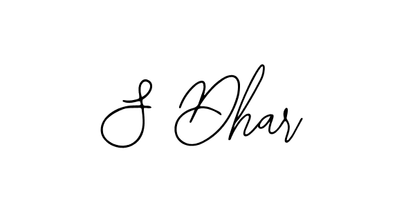 The best way (Bearetta-2O07w) to make a short signature is to pick only two or three words in your name. The name S Dhar include a total of six letters. For converting this name. S Dhar signature style 12 images and pictures png