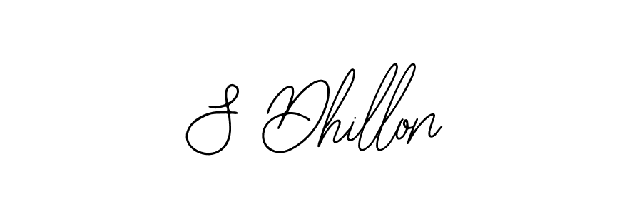 You should practise on your own different ways (Bearetta-2O07w) to write your name (S Dhillon) in signature. don't let someone else do it for you. S Dhillon signature style 12 images and pictures png