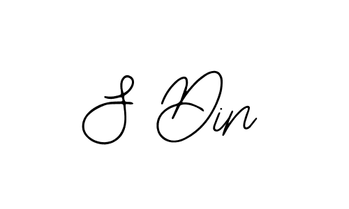 Create a beautiful signature design for name S Din. With this signature (Bearetta-2O07w) fonts, you can make a handwritten signature for free. S Din signature style 12 images and pictures png