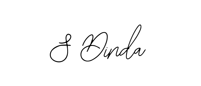 Make a beautiful signature design for name S Dinda. With this signature (Bearetta-2O07w) style, you can create a handwritten signature for free. S Dinda signature style 12 images and pictures png