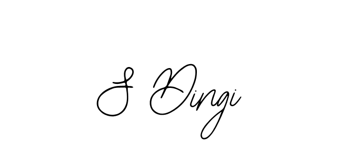 Design your own signature with our free online signature maker. With this signature software, you can create a handwritten (Bearetta-2O07w) signature for name S Dingi. S Dingi signature style 12 images and pictures png