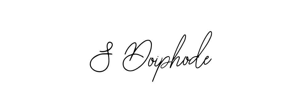 How to make S Doiphode name signature. Use Bearetta-2O07w style for creating short signs online. This is the latest handwritten sign. S Doiphode signature style 12 images and pictures png