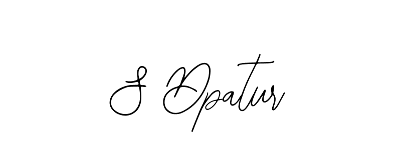 Also we have S Dpatur name is the best signature style. Create professional handwritten signature collection using Bearetta-2O07w autograph style. S Dpatur signature style 12 images and pictures png