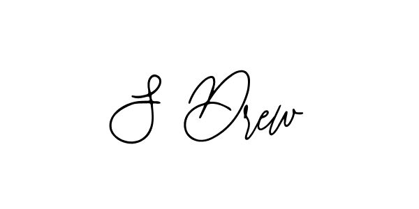How to make S Drew name signature. Use Bearetta-2O07w style for creating short signs online. This is the latest handwritten sign. S Drew signature style 12 images and pictures png
