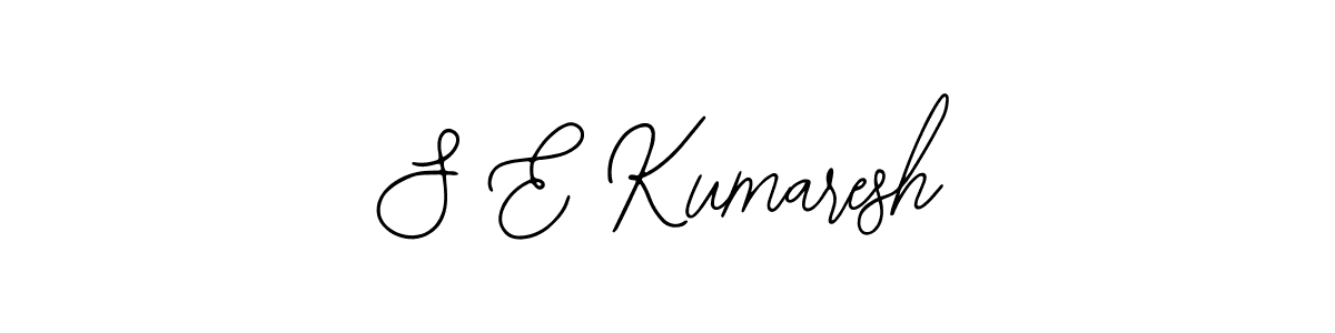 Similarly Bearetta-2O07w is the best handwritten signature design. Signature creator online .You can use it as an online autograph creator for name S E Kumaresh. S E Kumaresh signature style 12 images and pictures png