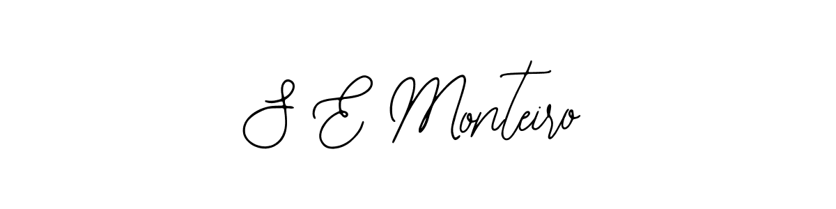 if you are searching for the best signature style for your name S E Monteiro. so please give up your signature search. here we have designed multiple signature styles  using Bearetta-2O07w. S E Monteiro signature style 12 images and pictures png