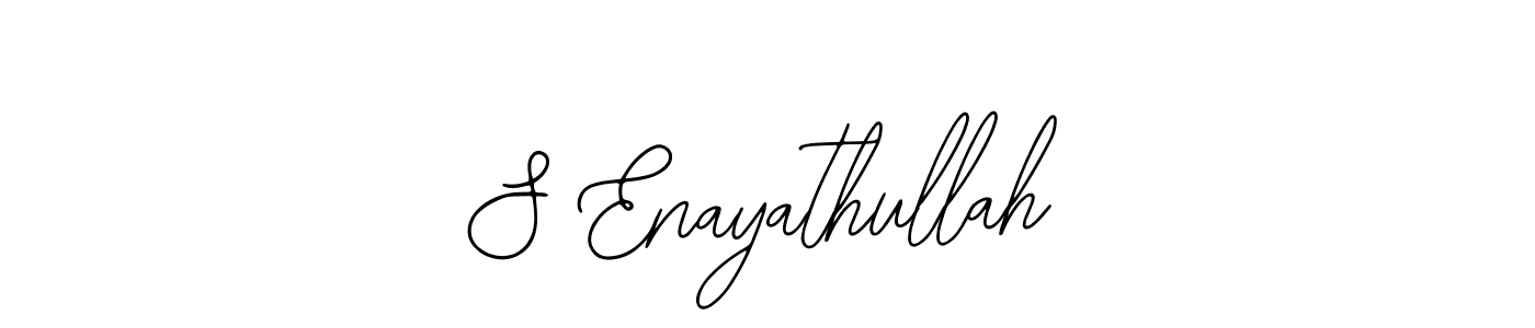 Use a signature maker to create a handwritten signature online. With this signature software, you can design (Bearetta-2O07w) your own signature for name S Enayathullah. S Enayathullah signature style 12 images and pictures png