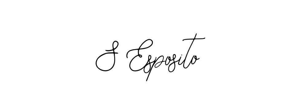 Also we have S Esposito name is the best signature style. Create professional handwritten signature collection using Bearetta-2O07w autograph style. S Esposito signature style 12 images and pictures png