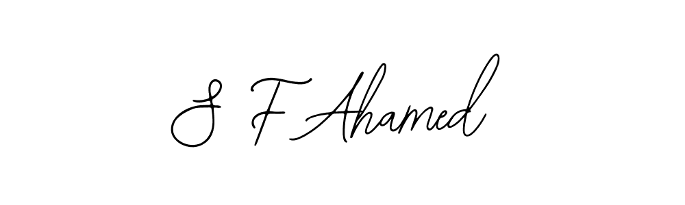 Also You can easily find your signature by using the search form. We will create S F Ahamed name handwritten signature images for you free of cost using Bearetta-2O07w sign style. S F Ahamed signature style 12 images and pictures png