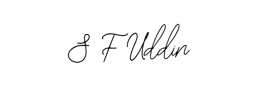 Design your own signature with our free online signature maker. With this signature software, you can create a handwritten (Bearetta-2O07w) signature for name S F Uddin. S F Uddin signature style 12 images and pictures png