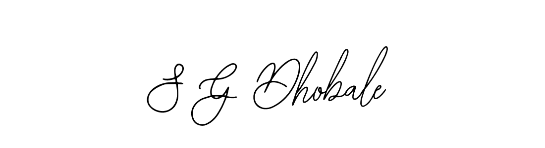 The best way (Bearetta-2O07w) to make a short signature is to pick only two or three words in your name. The name S G Dhobale include a total of six letters. For converting this name. S G Dhobale signature style 12 images and pictures png