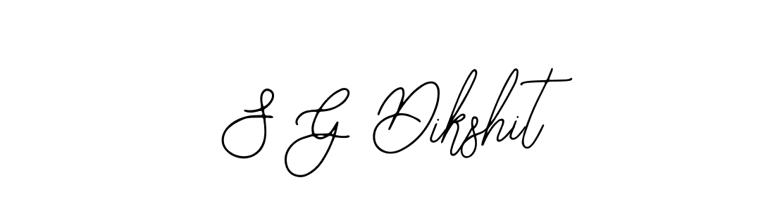 Create a beautiful signature design for name S G Dikshit. With this signature (Bearetta-2O07w) fonts, you can make a handwritten signature for free. S G Dikshit signature style 12 images and pictures png