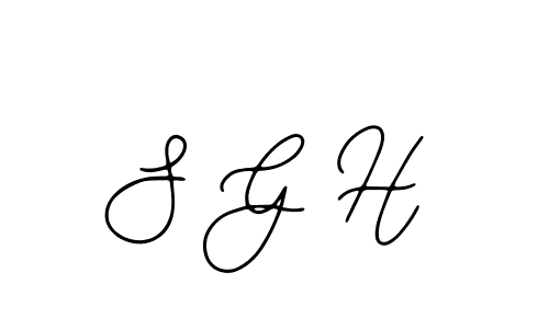 You should practise on your own different ways (Bearetta-2O07w) to write your name (S G H) in signature. don't let someone else do it for you. S G H signature style 12 images and pictures png