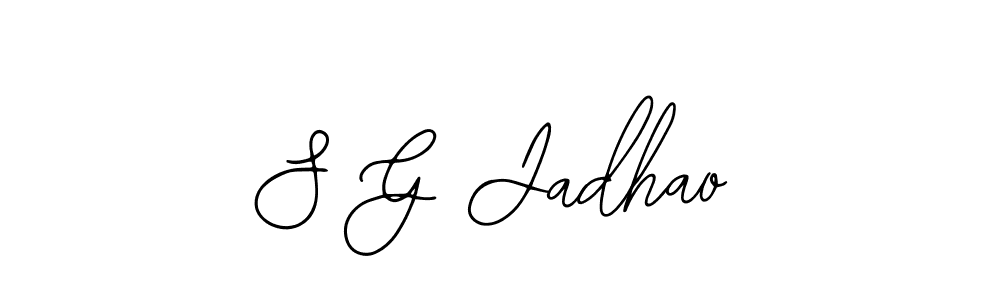 How to make S G Jadhao signature? Bearetta-2O07w is a professional autograph style. Create handwritten signature for S G Jadhao name. S G Jadhao signature style 12 images and pictures png