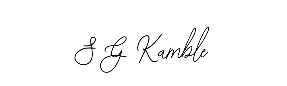 Also we have S G Kamble name is the best signature style. Create professional handwritten signature collection using Bearetta-2O07w autograph style. S G Kamble signature style 12 images and pictures png