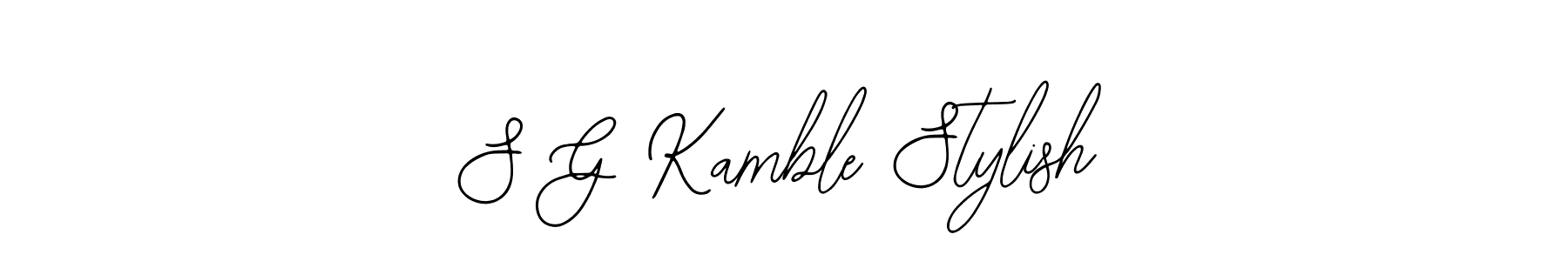 It looks lik you need a new signature style for name S G Kamble Stylish. Design unique handwritten (Bearetta-2O07w) signature with our free signature maker in just a few clicks. S G Kamble Stylish signature style 12 images and pictures png
