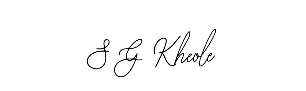 Bearetta-2O07w is a professional signature style that is perfect for those who want to add a touch of class to their signature. It is also a great choice for those who want to make their signature more unique. Get S G Kheole name to fancy signature for free. S G Kheole signature style 12 images and pictures png