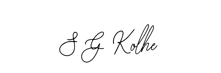 Create a beautiful signature design for name S G Kolhe. With this signature (Bearetta-2O07w) fonts, you can make a handwritten signature for free. S G Kolhe signature style 12 images and pictures png