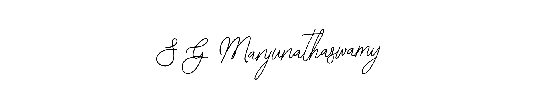 if you are searching for the best signature style for your name S G Manjunathaswamy. so please give up your signature search. here we have designed multiple signature styles  using Bearetta-2O07w. S G Manjunathaswamy signature style 12 images and pictures png