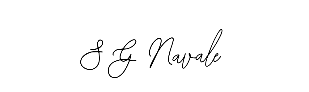 Use a signature maker to create a handwritten signature online. With this signature software, you can design (Bearetta-2O07w) your own signature for name S G Navale. S G Navale signature style 12 images and pictures png