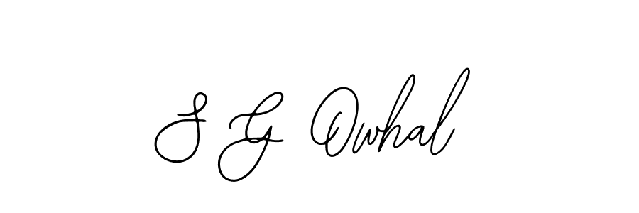 How to make S G Owhal signature? Bearetta-2O07w is a professional autograph style. Create handwritten signature for S G Owhal name. S G Owhal signature style 12 images and pictures png