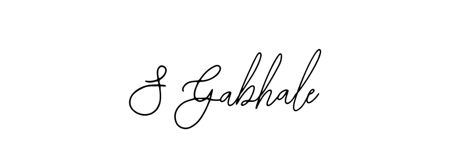 How to make S Gabhale signature? Bearetta-2O07w is a professional autograph style. Create handwritten signature for S Gabhale name. S Gabhale signature style 12 images and pictures png