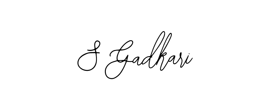 Also You can easily find your signature by using the search form. We will create S Gadkari name handwritten signature images for you free of cost using Bearetta-2O07w sign style. S Gadkari signature style 12 images and pictures png