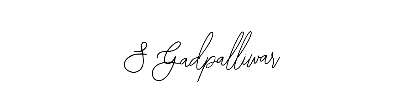 Similarly Bearetta-2O07w is the best handwritten signature design. Signature creator online .You can use it as an online autograph creator for name S Gadpalliwar. S Gadpalliwar signature style 12 images and pictures png