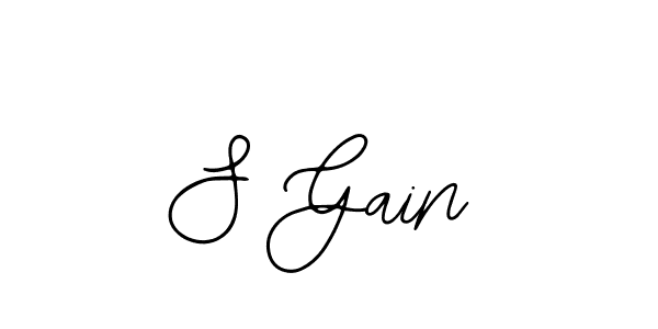 Also we have S Gain name is the best signature style. Create professional handwritten signature collection using Bearetta-2O07w autograph style. S Gain signature style 12 images and pictures png