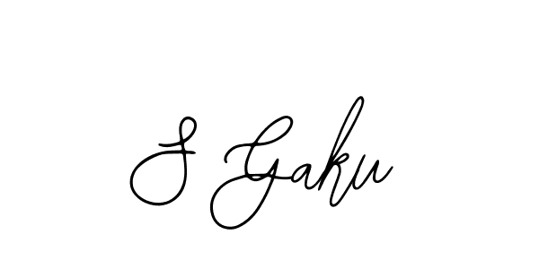 Create a beautiful signature design for name S Gaku. With this signature (Bearetta-2O07w) fonts, you can make a handwritten signature for free. S Gaku signature style 12 images and pictures png