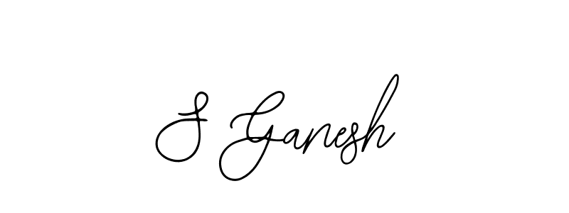 You should practise on your own different ways (Bearetta-2O07w) to write your name (S Ganesh) in signature. don't let someone else do it for you. S Ganesh signature style 12 images and pictures png