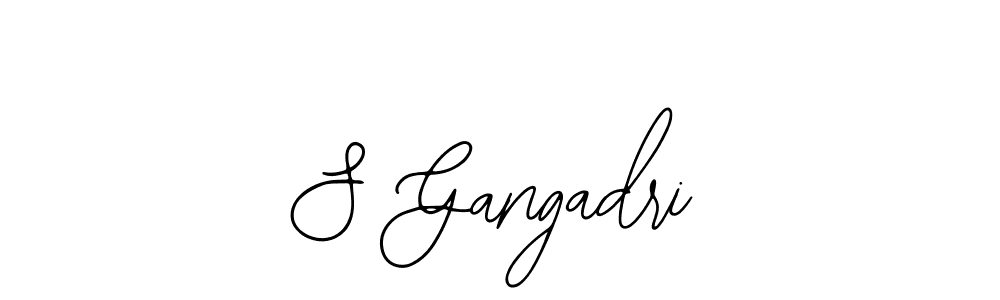 Bearetta-2O07w is a professional signature style that is perfect for those who want to add a touch of class to their signature. It is also a great choice for those who want to make their signature more unique. Get S Gangadri name to fancy signature for free. S Gangadri signature style 12 images and pictures png