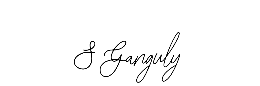 The best way (Bearetta-2O07w) to make a short signature is to pick only two or three words in your name. The name S Ganguly include a total of six letters. For converting this name. S Ganguly signature style 12 images and pictures png