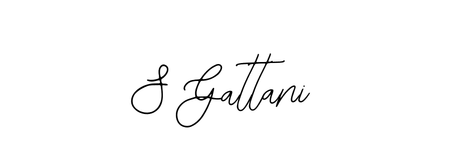 How to make S Gattani name signature. Use Bearetta-2O07w style for creating short signs online. This is the latest handwritten sign. S Gattani signature style 12 images and pictures png