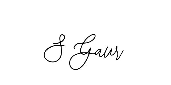 The best way (Bearetta-2O07w) to make a short signature is to pick only two or three words in your name. The name S Gaur include a total of six letters. For converting this name. S Gaur signature style 12 images and pictures png