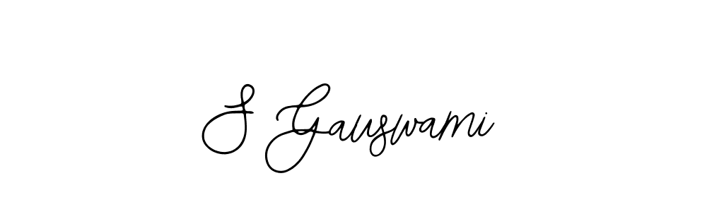 Create a beautiful signature design for name S Gauswami. With this signature (Bearetta-2O07w) fonts, you can make a handwritten signature for free. S Gauswami signature style 12 images and pictures png
