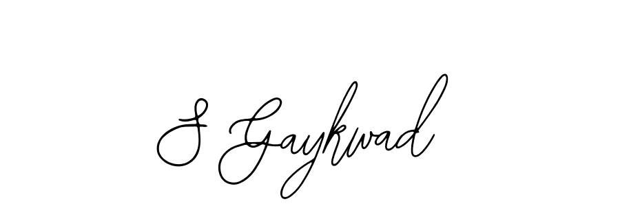 You should practise on your own different ways (Bearetta-2O07w) to write your name (S Gaykwad) in signature. don't let someone else do it for you. S Gaykwad signature style 12 images and pictures png