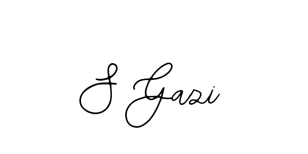 Use a signature maker to create a handwritten signature online. With this signature software, you can design (Bearetta-2O07w) your own signature for name S Gazi. S Gazi signature style 12 images and pictures png