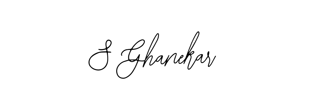 Make a beautiful signature design for name S Ghanekar. Use this online signature maker to create a handwritten signature for free. S Ghanekar signature style 12 images and pictures png