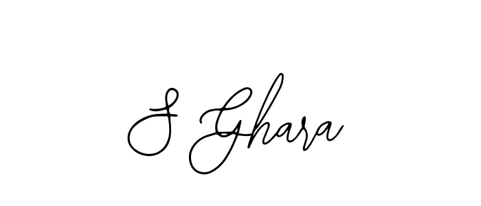 How to make S Ghara name signature. Use Bearetta-2O07w style for creating short signs online. This is the latest handwritten sign. S Ghara signature style 12 images and pictures png