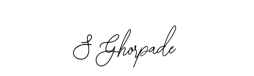 if you are searching for the best signature style for your name S Ghorpade. so please give up your signature search. here we have designed multiple signature styles  using Bearetta-2O07w. S Ghorpade signature style 12 images and pictures png