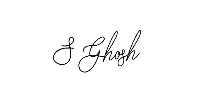 The best way (Bearetta-2O07w) to make a short signature is to pick only two or three words in your name. The name S Ghosh include a total of six letters. For converting this name. S Ghosh signature style 12 images and pictures png