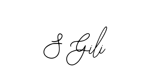 Bearetta-2O07w is a professional signature style that is perfect for those who want to add a touch of class to their signature. It is also a great choice for those who want to make their signature more unique. Get S Gili name to fancy signature for free. S Gili signature style 12 images and pictures png