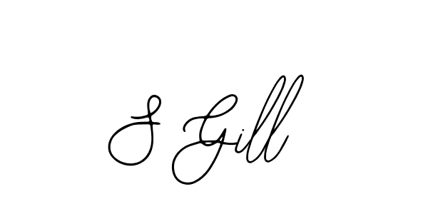 Make a beautiful signature design for name S Gill. With this signature (Bearetta-2O07w) style, you can create a handwritten signature for free. S Gill signature style 12 images and pictures png