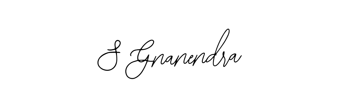 The best way (Bearetta-2O07w) to make a short signature is to pick only two or three words in your name. The name S Gnanendra include a total of six letters. For converting this name. S Gnanendra signature style 12 images and pictures png