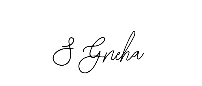 Design your own signature with our free online signature maker. With this signature software, you can create a handwritten (Bearetta-2O07w) signature for name S Gneha. S Gneha signature style 12 images and pictures png