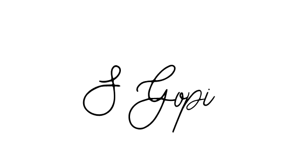 Make a beautiful signature design for name S Gopi. With this signature (Bearetta-2O07w) style, you can create a handwritten signature for free. S Gopi signature style 12 images and pictures png