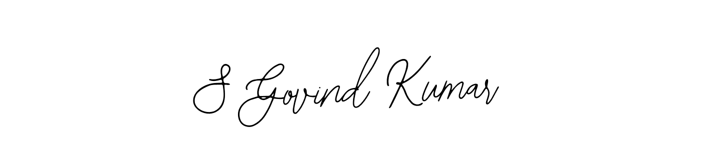 Make a beautiful signature design for name S Govind Kumar. With this signature (Bearetta-2O07w) style, you can create a handwritten signature for free. S Govind Kumar signature style 12 images and pictures png