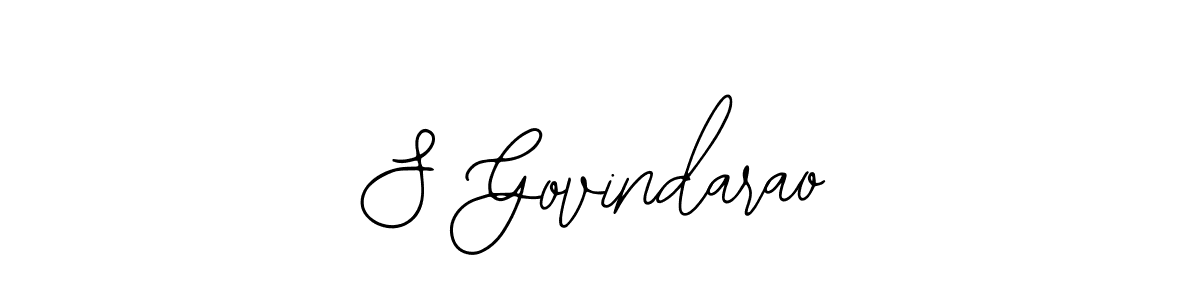 Make a beautiful signature design for name S Govindarao. With this signature (Bearetta-2O07w) style, you can create a handwritten signature for free. S Govindarao signature style 12 images and pictures png